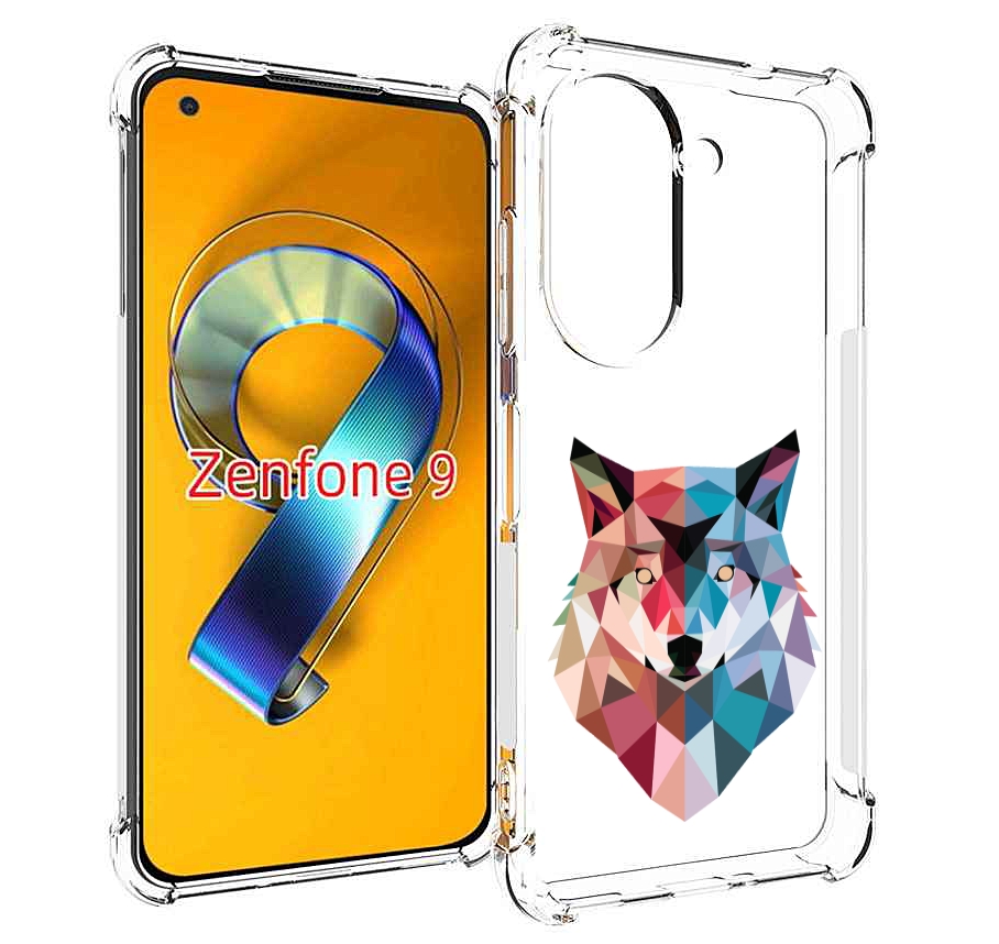 

Чехол MyPads Геометрический-волк для Asus Zenfone 9 (AI2202), Прозрачный, Tocco