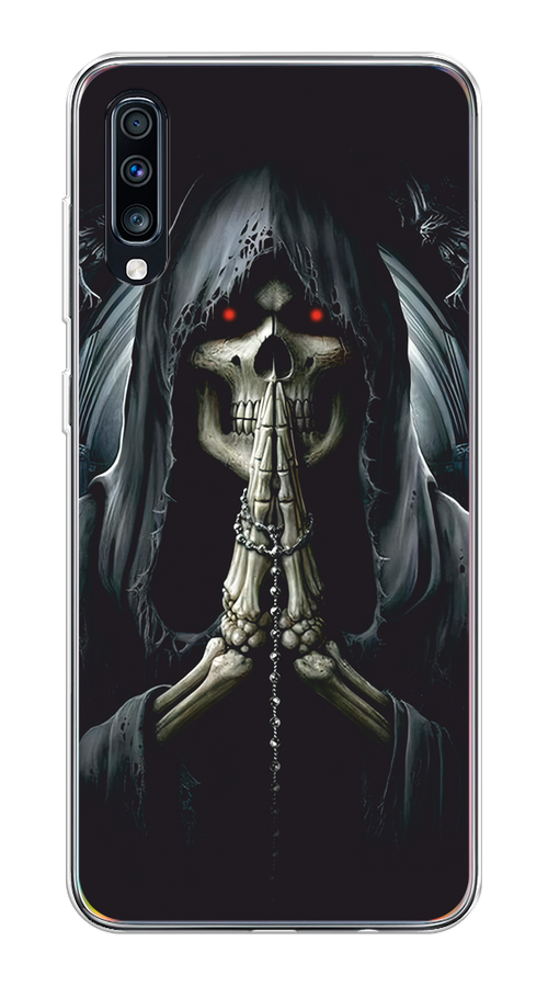 

Чехол на Samsung Galaxy A70 "Молитва", Серый, 28150-1