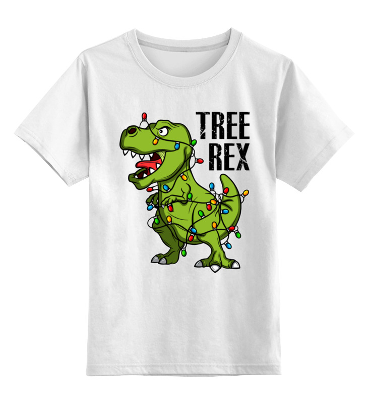 Футболка детская Printio ? tree rex ? цв. р. 164 Россия белый