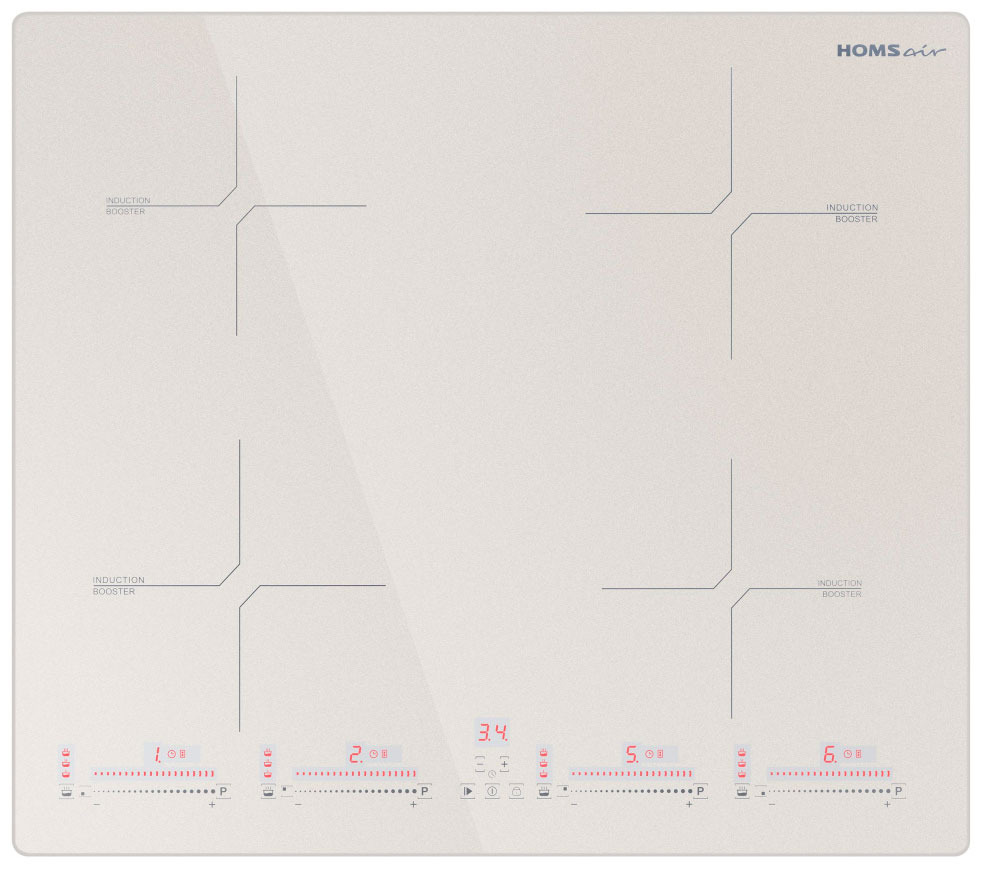 фото Встраиваемая варочная панель индукционная homsair hic64sbg бежевая