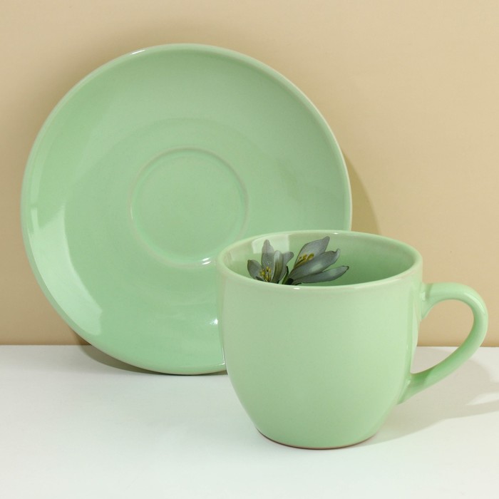 

Чайная пара Dolce Ceramo, Lemon flowers, 9604646, 250 мл, Зеленый