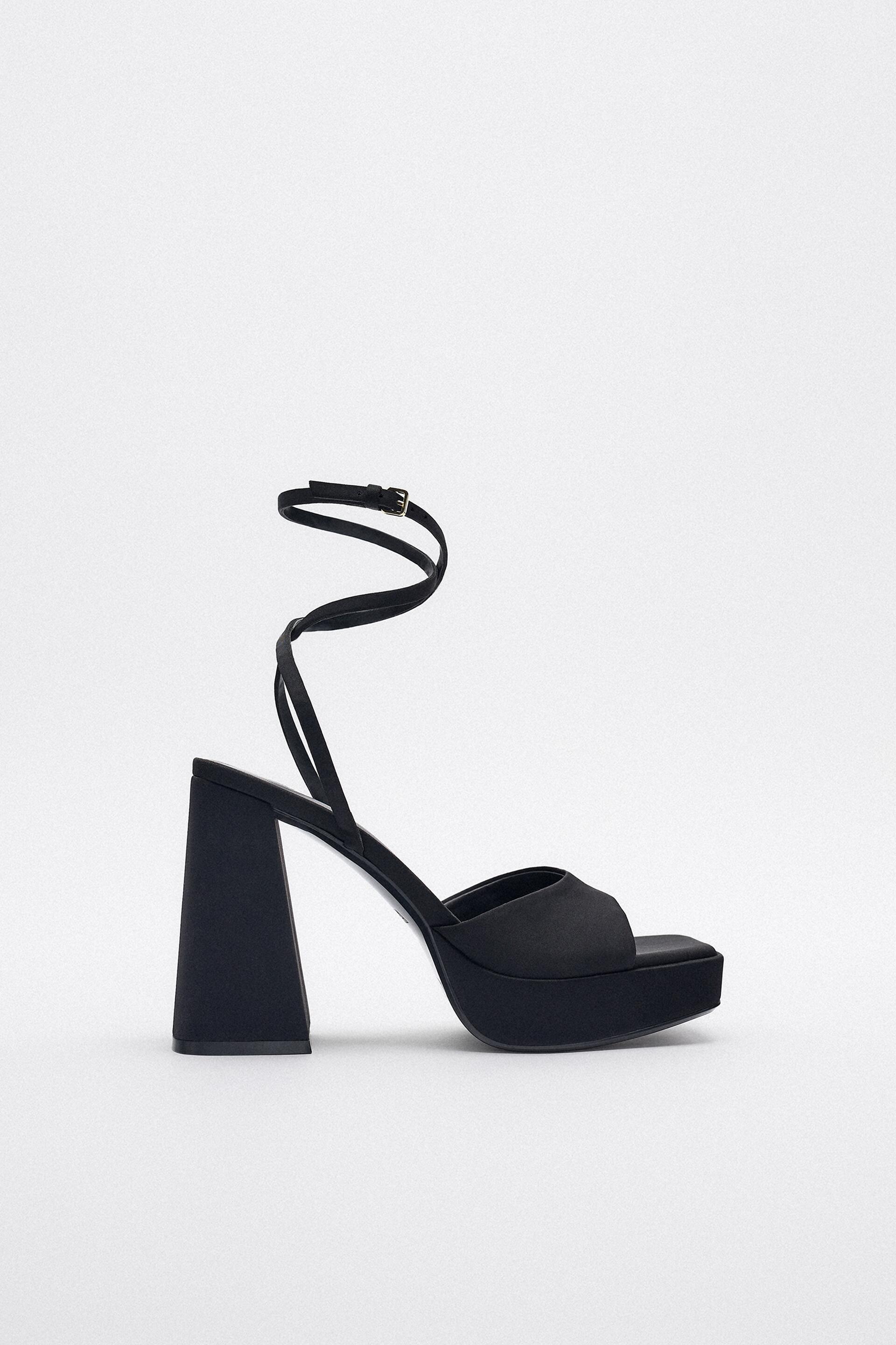 

Босоножки женские ZARA 12334010 черные 41 RU (доставка из-за рубежа), 12334010