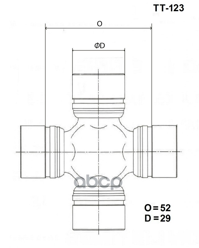 Крестовина Карданного Вала Toyo 04371-0k060 / 04371-35030 / 04371-35031 / 04371-35040 / 04