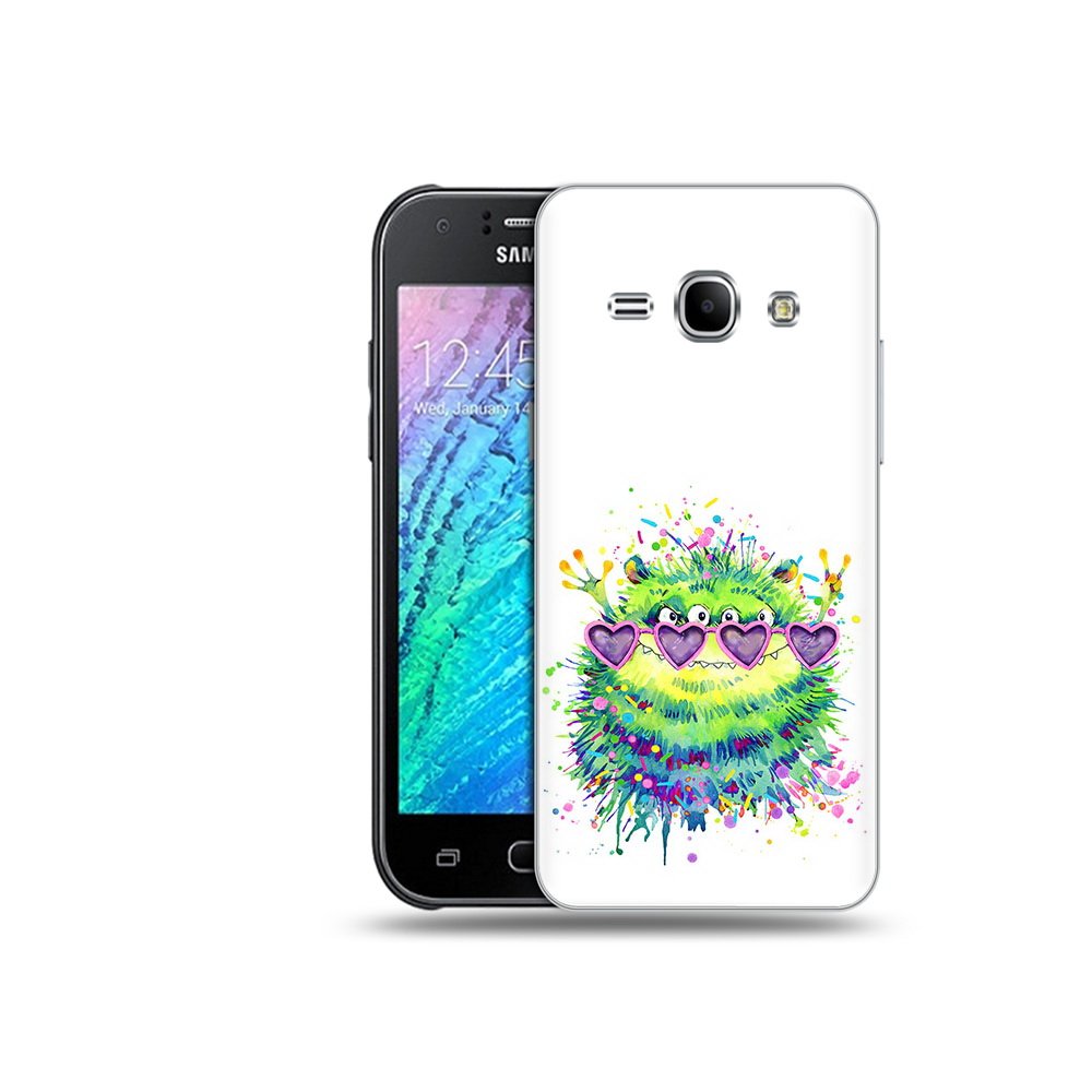 

Чехол MyPads Tocco для Samsung Galaxy J1 Пушистый персонаж (PT12095.602.142), Прозрачный, Tocco
