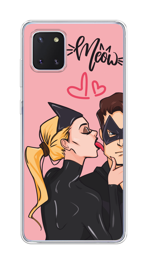 

Чехол Awog на Samsung Galaxy Note 10 lite/A81 "Kiss of Cat Woman", Розовый;черный;бежевый, 29150-1