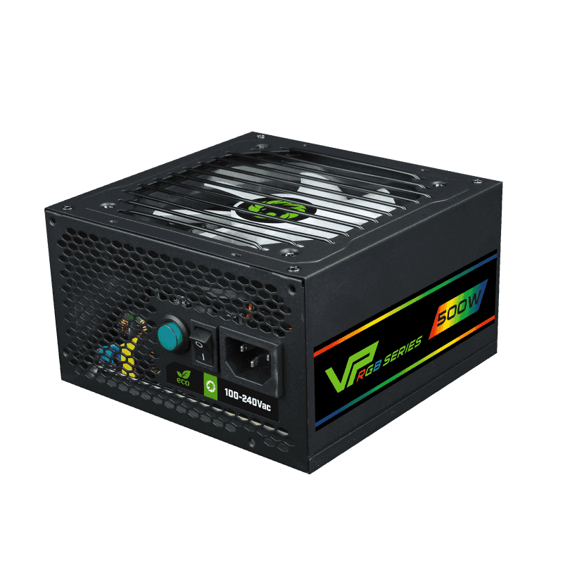 

Блок питания GAMEMAX VP-500 Modular RGB 500W (VP-500-M-RGB), Чёрный, VP-500 Modular RGB