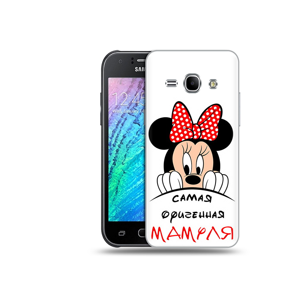 

Чехол MyPads Tocco для Samsung Galaxy J1 Самая лучшая мамуля Мини Маус (PT12095.602.152), Прозрачный, Tocco