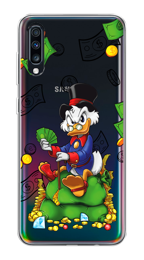 

Чехол на Samsung Galaxy A70 "Scrooge Richness", Черный;синий;зеленый, 28150-1