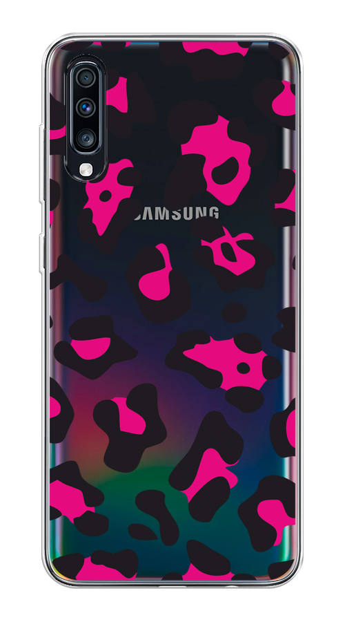 

Чехол на Samsung Galaxy A70 "Pink cow spots", Черный;розовый, 28150-1