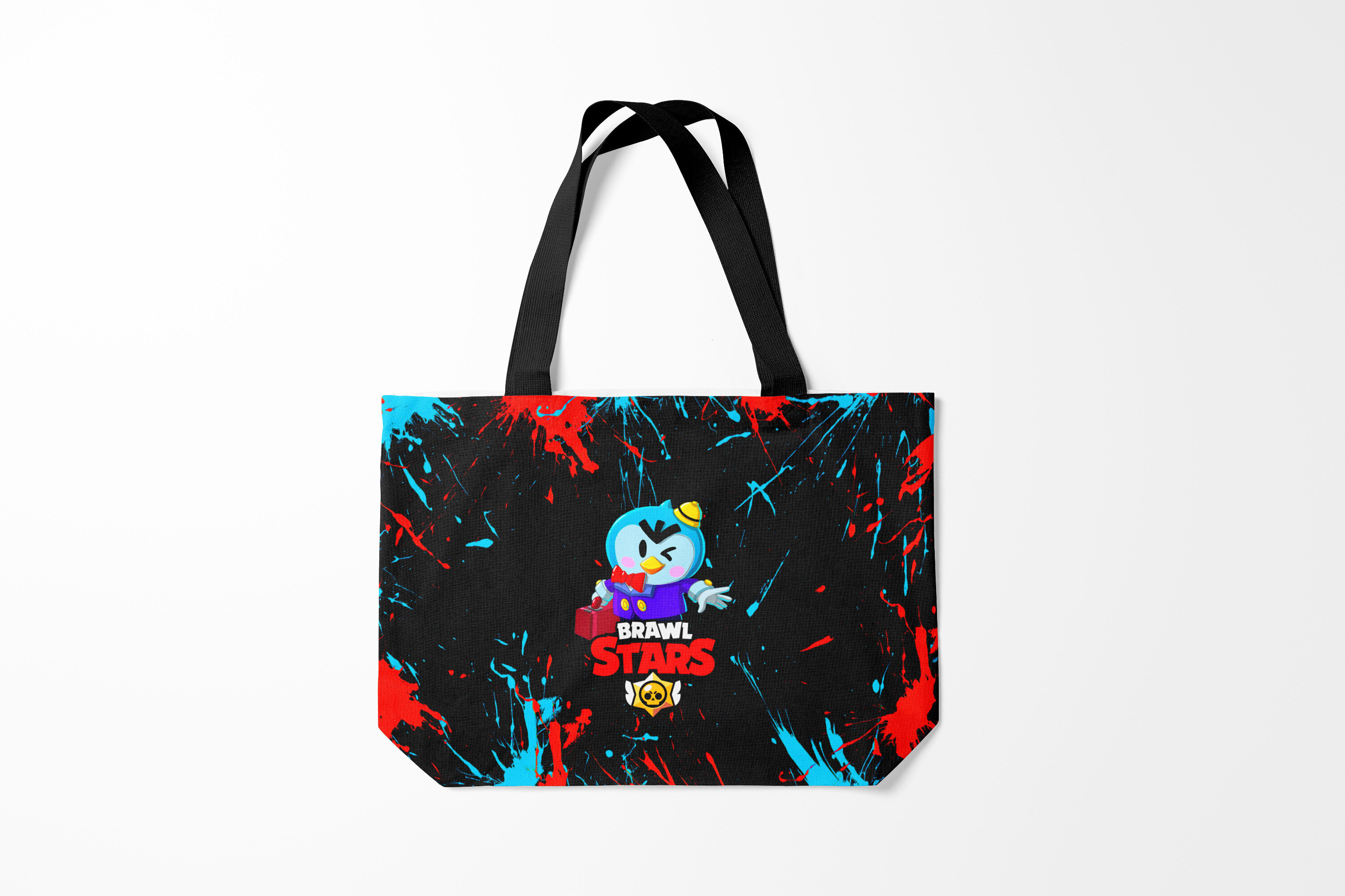 

Сумка шoппер унисекс Burnettie Brawl Stars MR.P., черный, Brawl Stars MR.P.