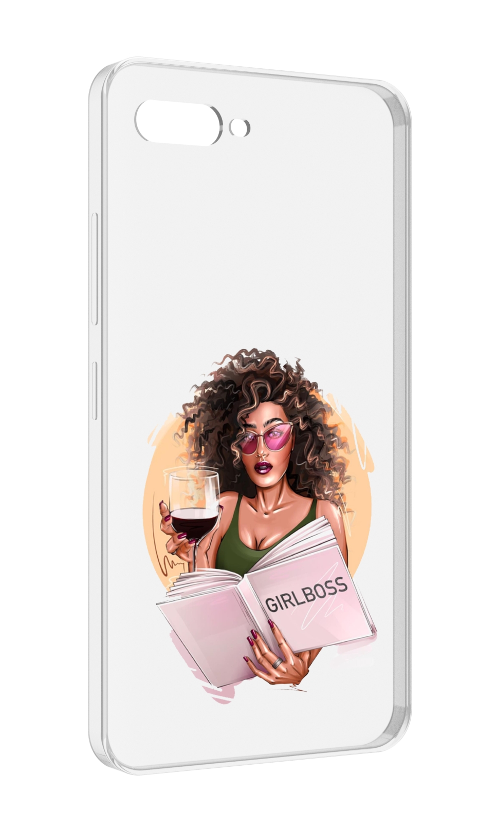 

Чехол MyPads Girlboss with wine girlboss art love books an wine _ Etsy женский для ITEL..., Прозрачный, Tocco