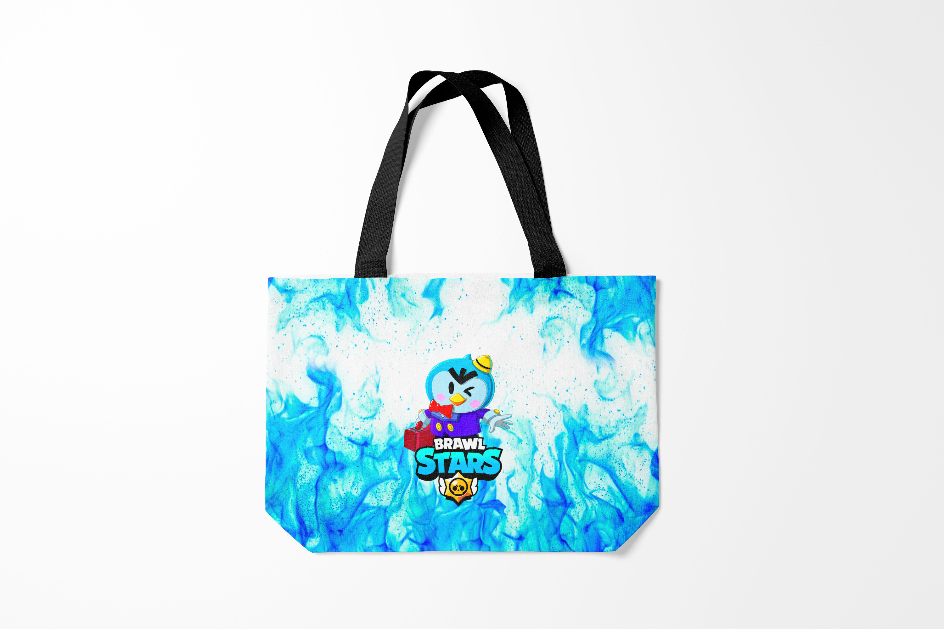 

Сумка шoппер унисекс Burnettie Brawl Stars MR.P, голубой, Brawl Stars MR.P