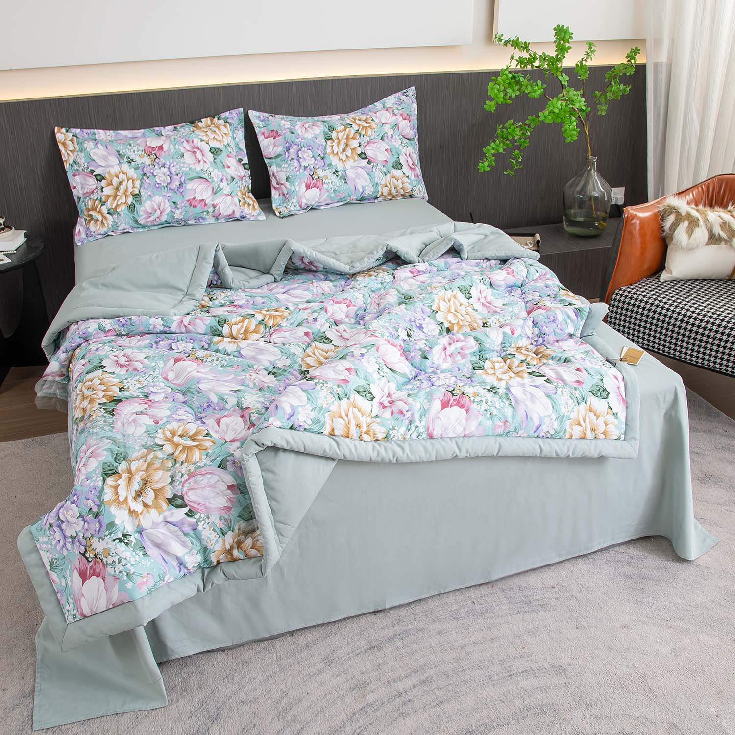 

Постельное белье Viva-Home Textile OB168 Евро, OB