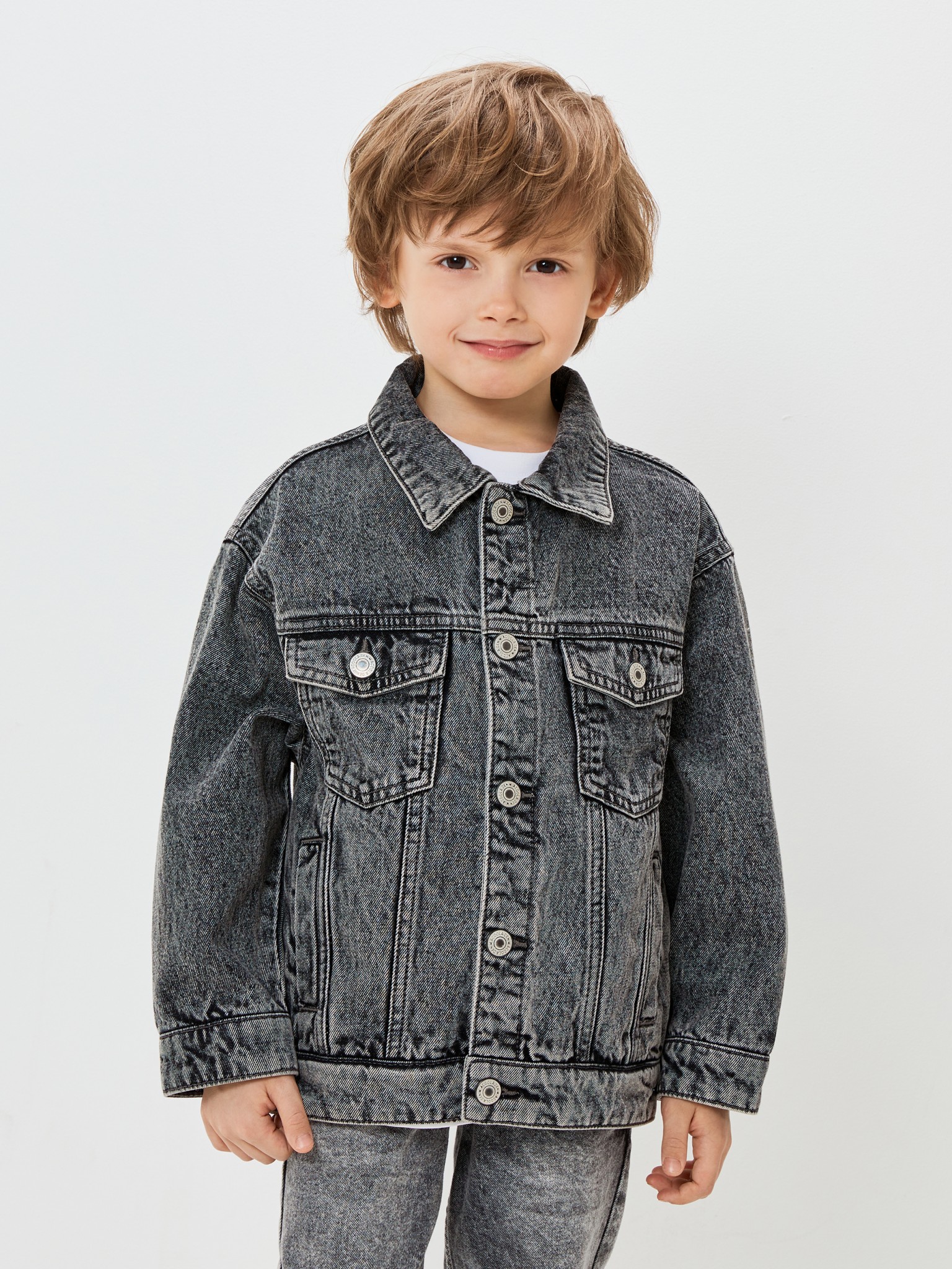 Куртка джинсовая детская Acoola 20120750006, серый, 122