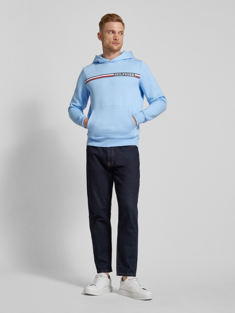 Худи мужское Tommy Hilfiger MW0MW36737 голубое XXXL