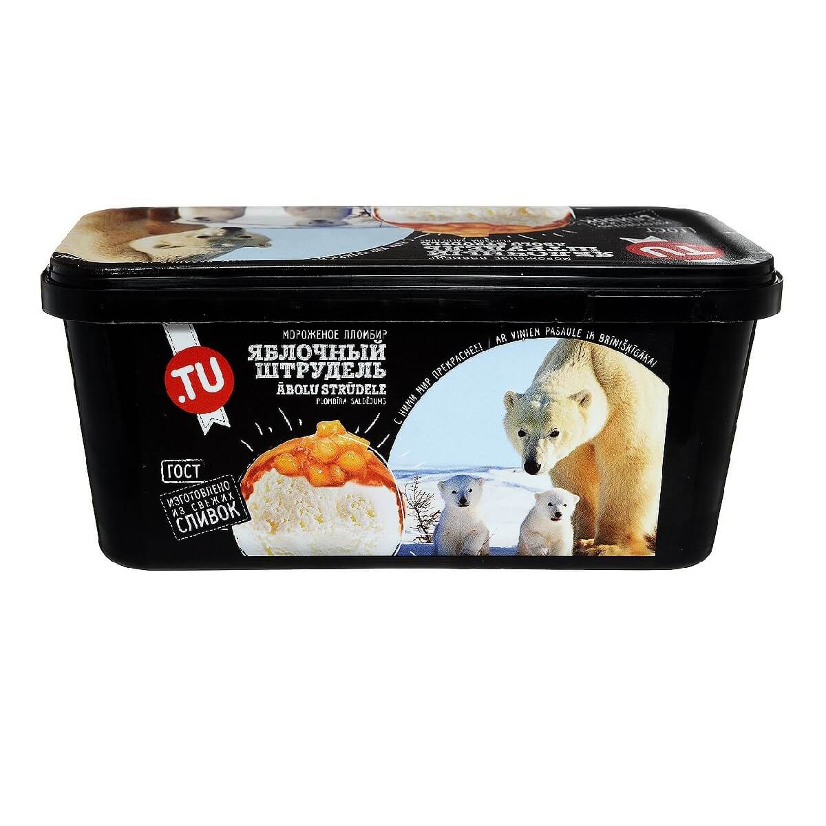 

Мороженое сливочное TU FOOD Яблочный штрудель 500 г