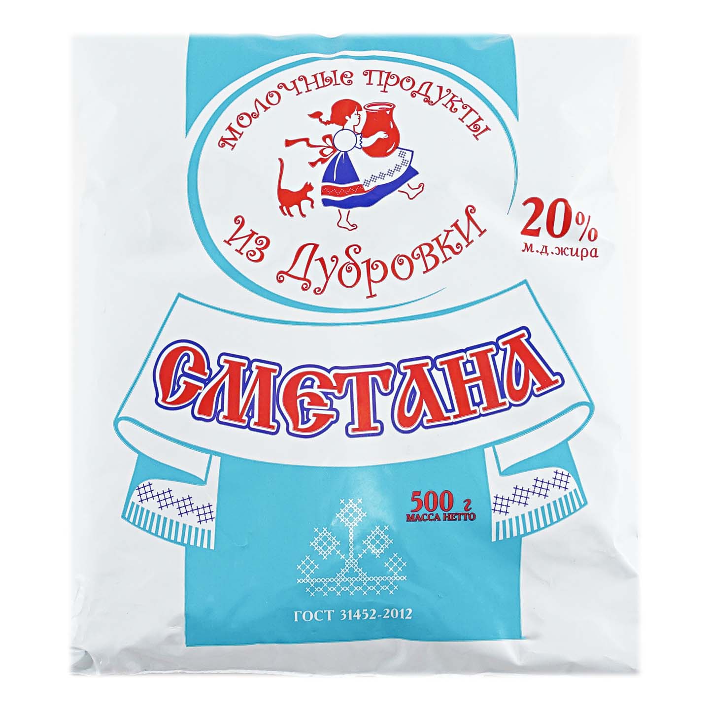 

Сметана Из Дубровки 20% БЗМЖ 500 г