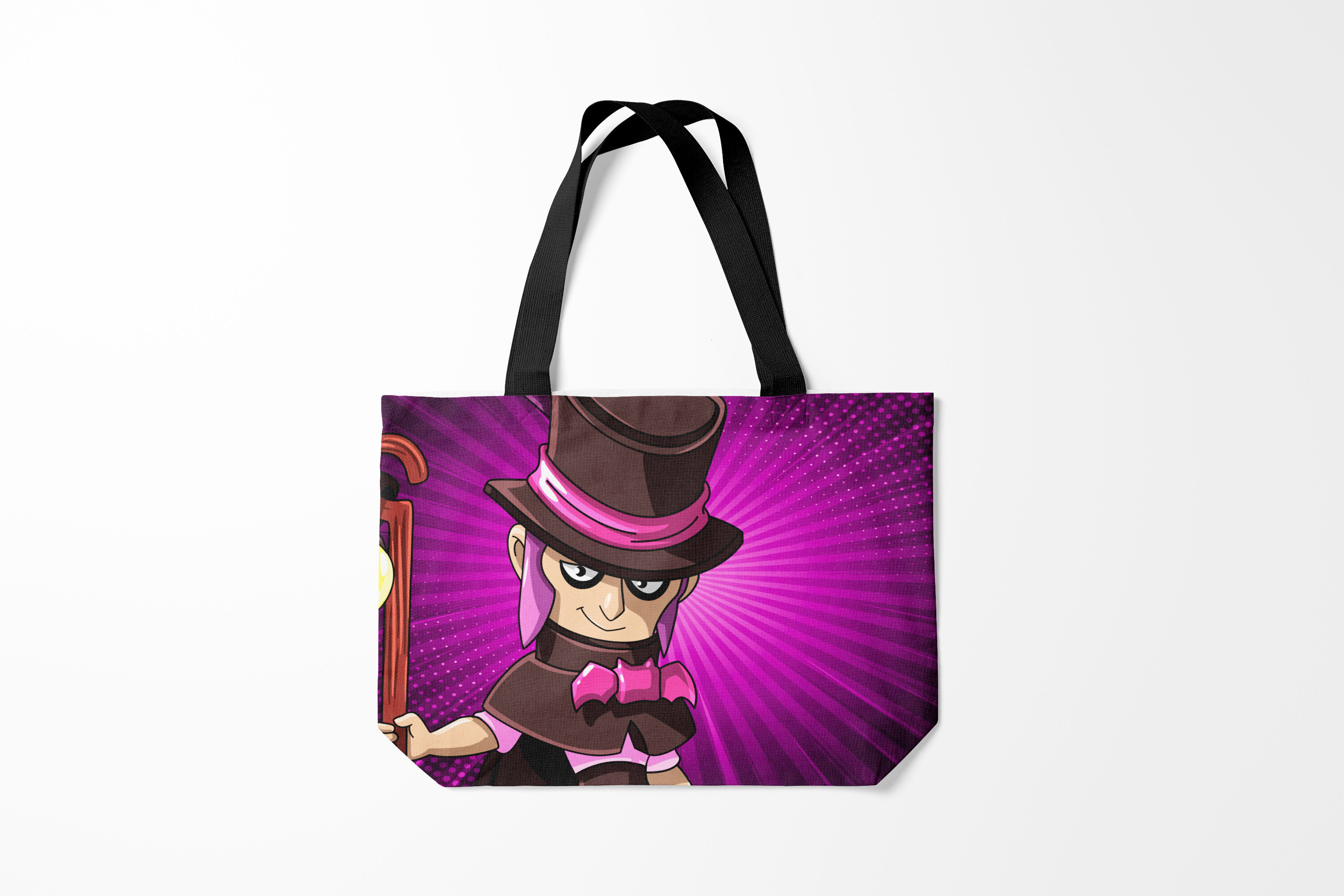 

Сумка шoппер унисекс Burnettie Brawl Stars MORTIS, фиолетовый, Brawl Stars MORTIS