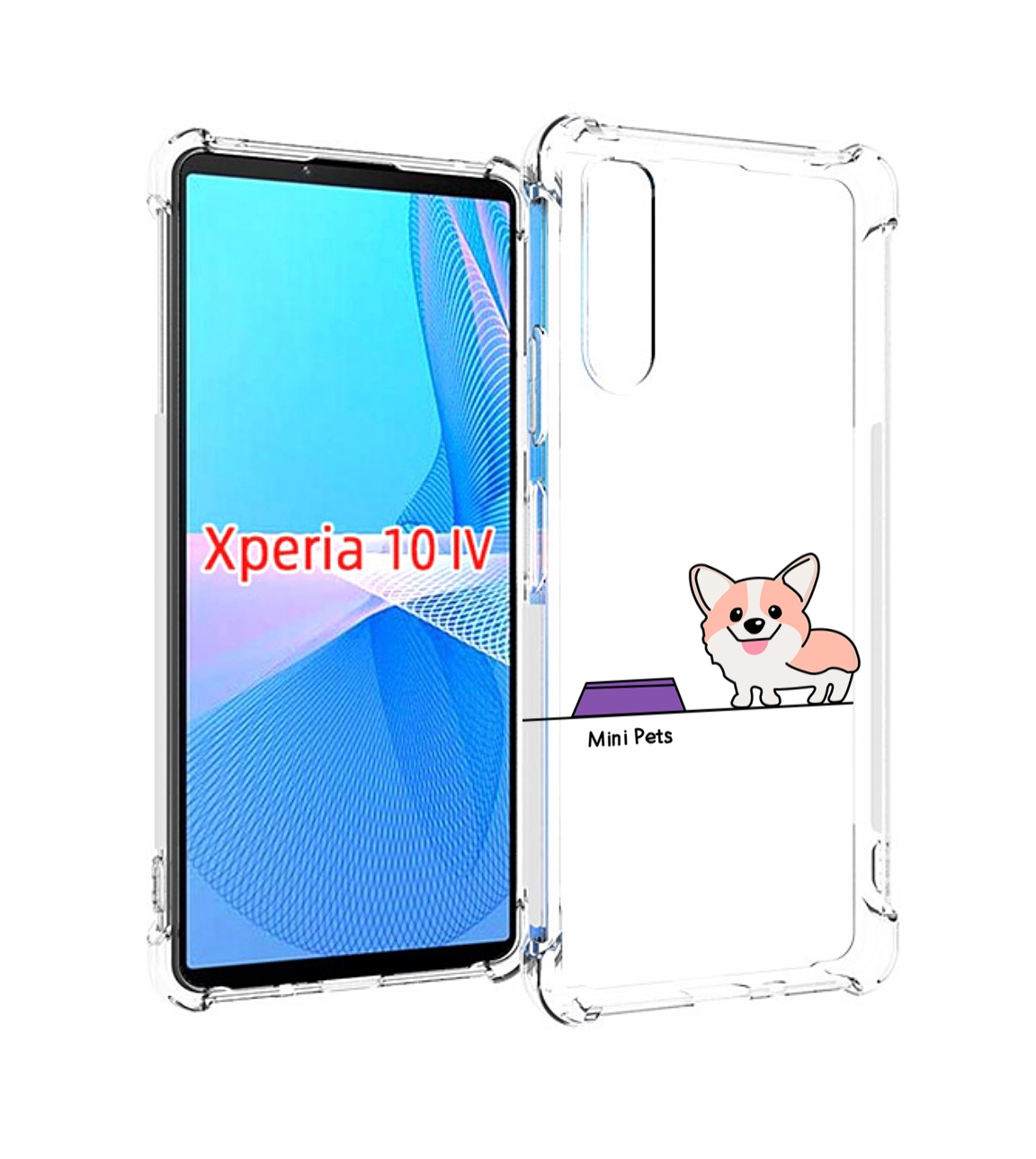 

Чехол MyPads мини-питомец детский для Sony Xperia 10 IV (10-4), Прозрачный, Tocco