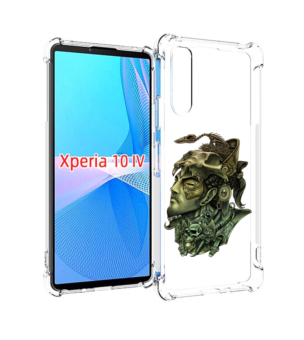 

Чехол MyPads бронзовый воин для Sony Xperia 10 IV (10-4), Прозрачный, Tocco