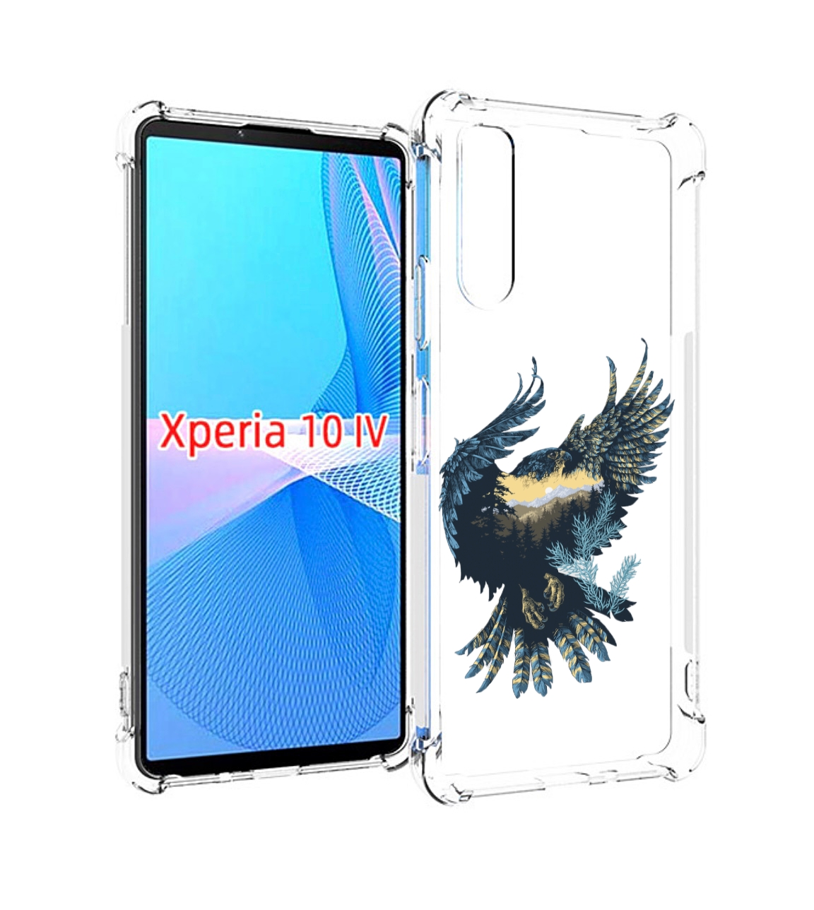 

Чехол MyPads мирок в соколе для Sony Xperia 10 IV (10-4), Прозрачный, Tocco