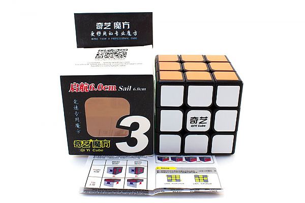 

Головоломка QiYi MoFangGe кубик 3x3 Sail черный пластик 0932A5