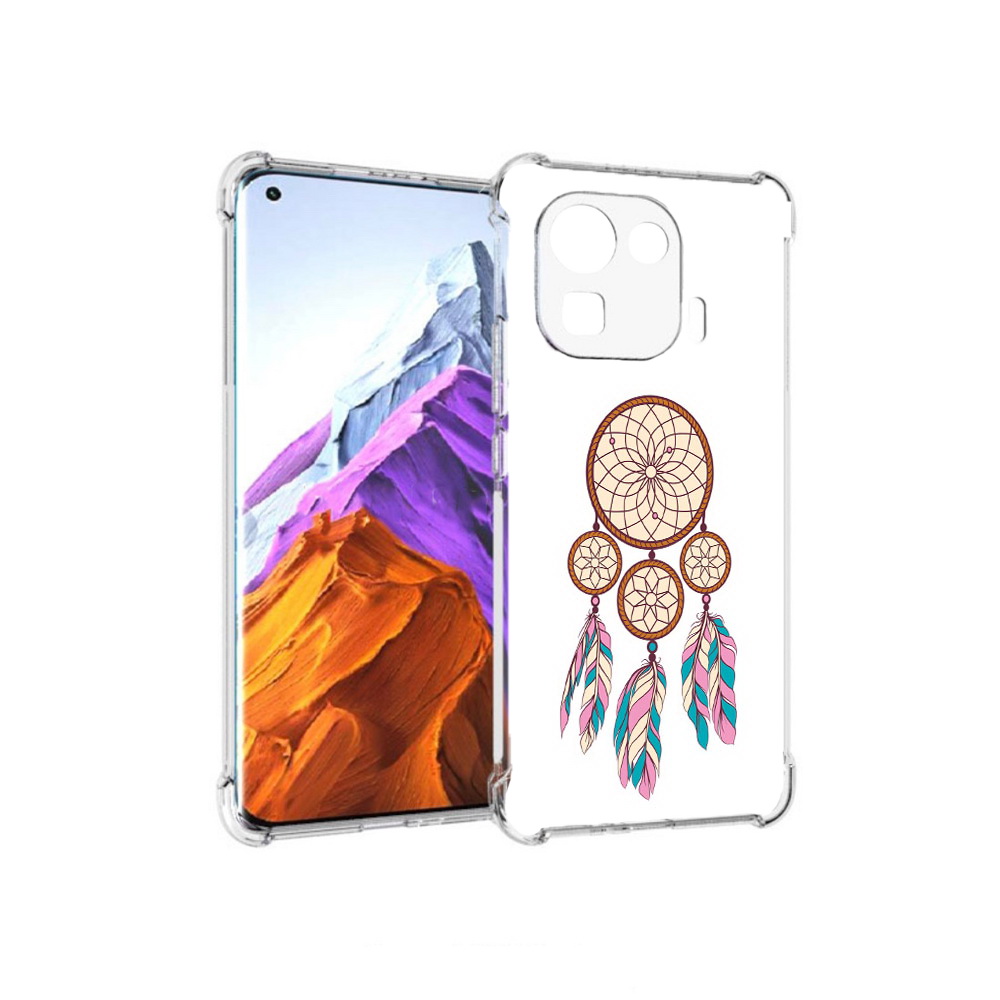 

Чехол MyPads Tocco для Xiaomi 11 Pro ловец снов бежевый (PT144585.286.442), Прозрачный, Tocco
