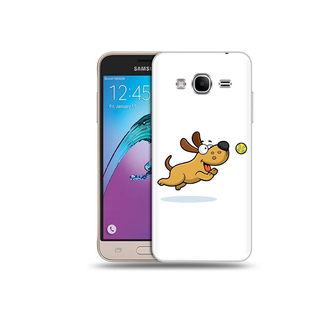 

Чехол MyPads Tocco для Samsung Galaxy J3 (2016) пёсик (PT29089.580.563), Прозрачный, Tocco