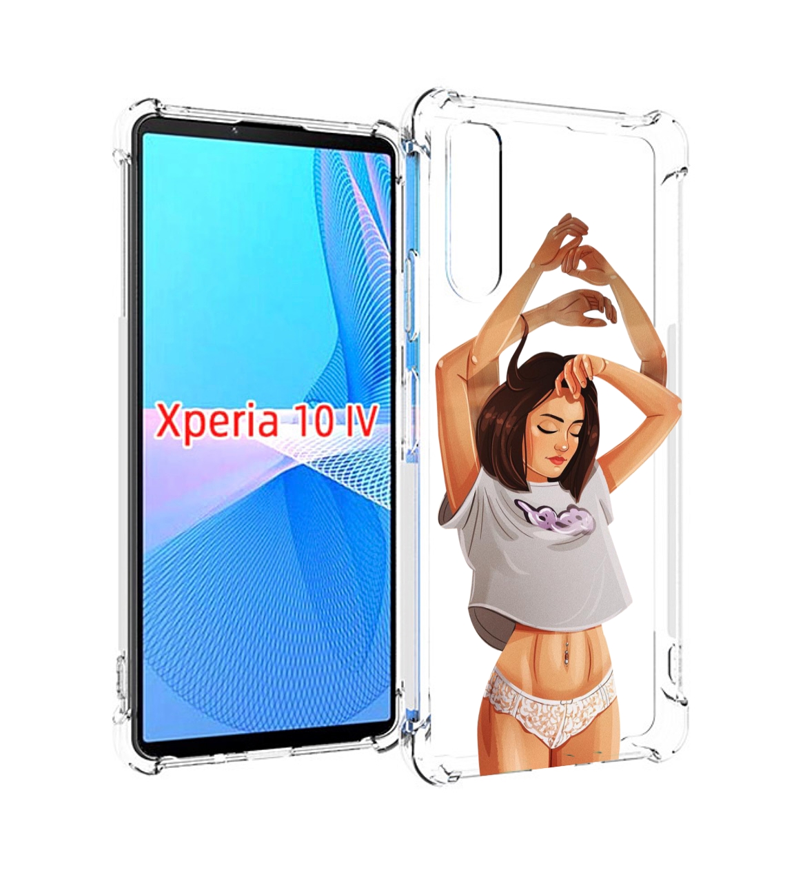 

Чехол MyPads много-рук женский для Sony Xperia 10 IV (10-4), Прозрачный, Tocco