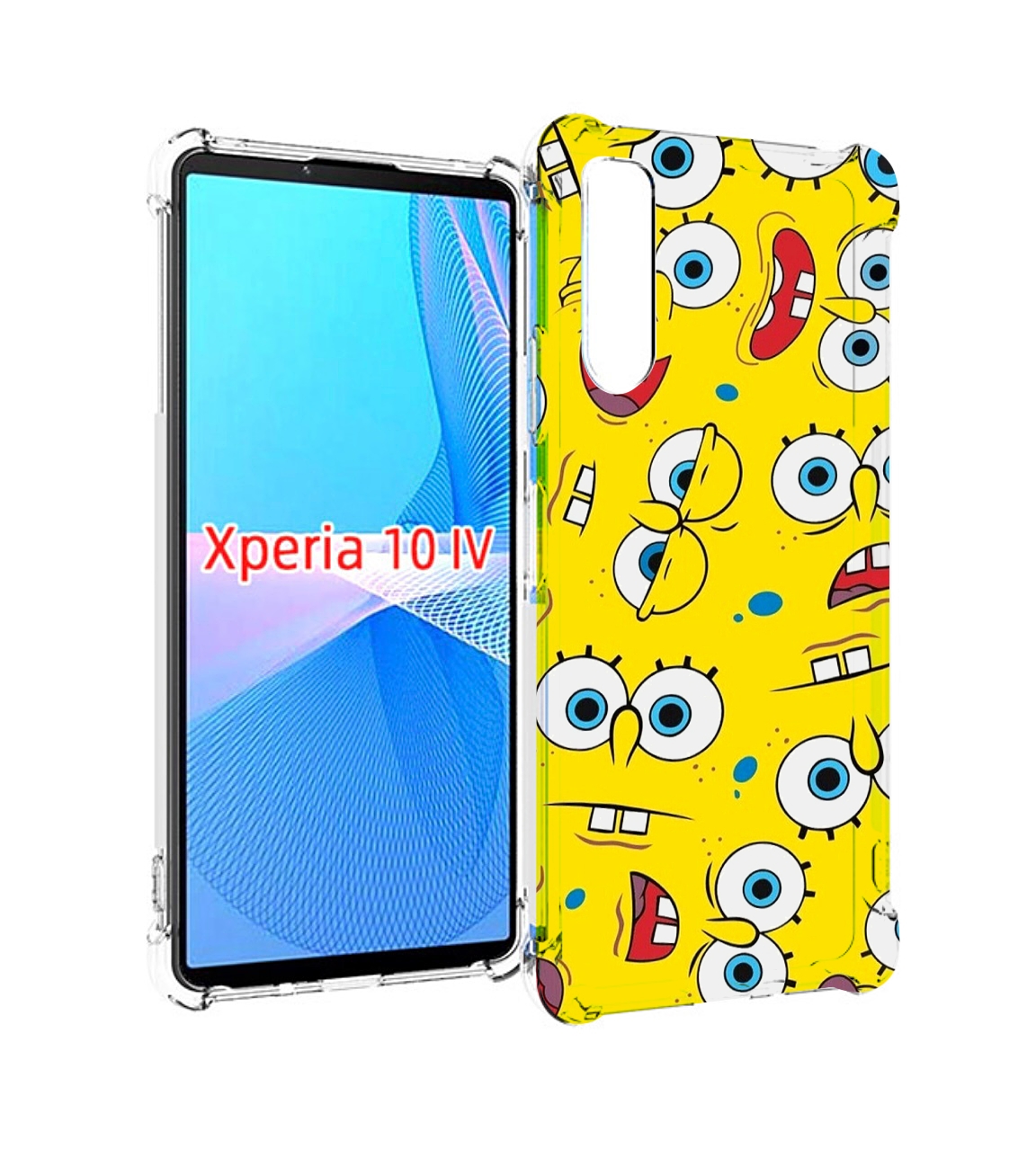 

Чехол MyPads много-спанч-боба для Sony Xperia 10 IV (10-4), Прозрачный, Tocco