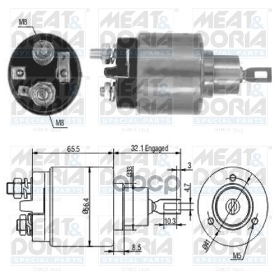 

Реле втягивающее стартера MEAT&DORIA 46002