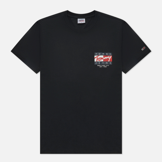 

Футболка мужская Tommy Jeans DM0DM12416BDS черная 2XL, DM0DM12416BDS
