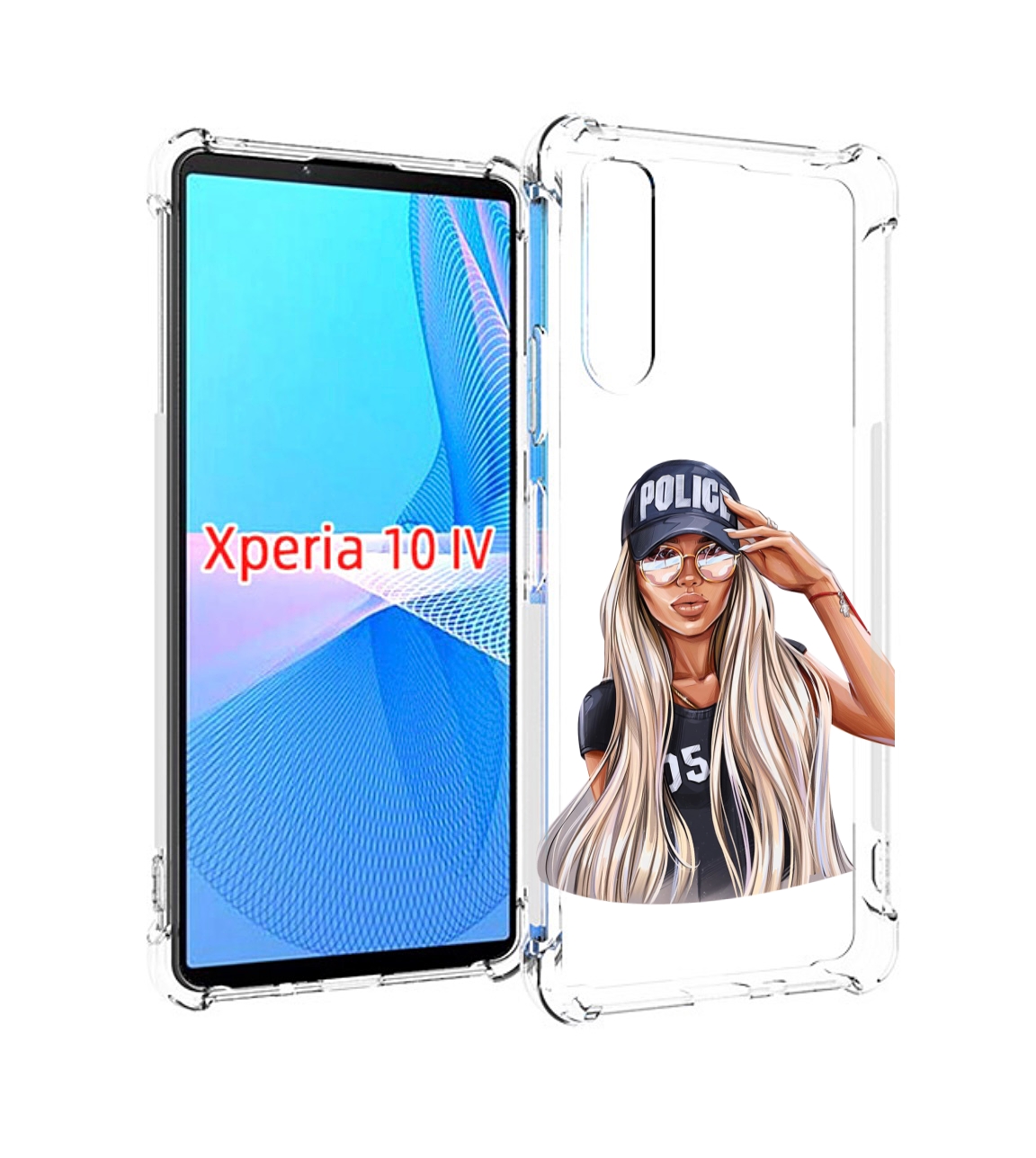 

Чехол MyPads модная-девушка-арт женский для Sony Xperia 10 IV (10-4), Прозрачный, Tocco