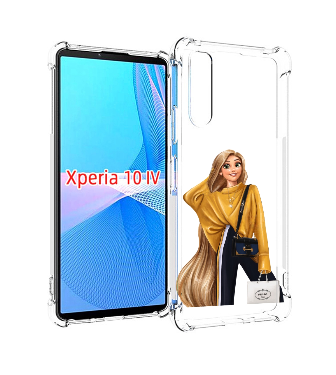 

Чехол MyPads модная-рапунсель женский для Sony Xperia 10 IV (10-4), Прозрачный, Tocco