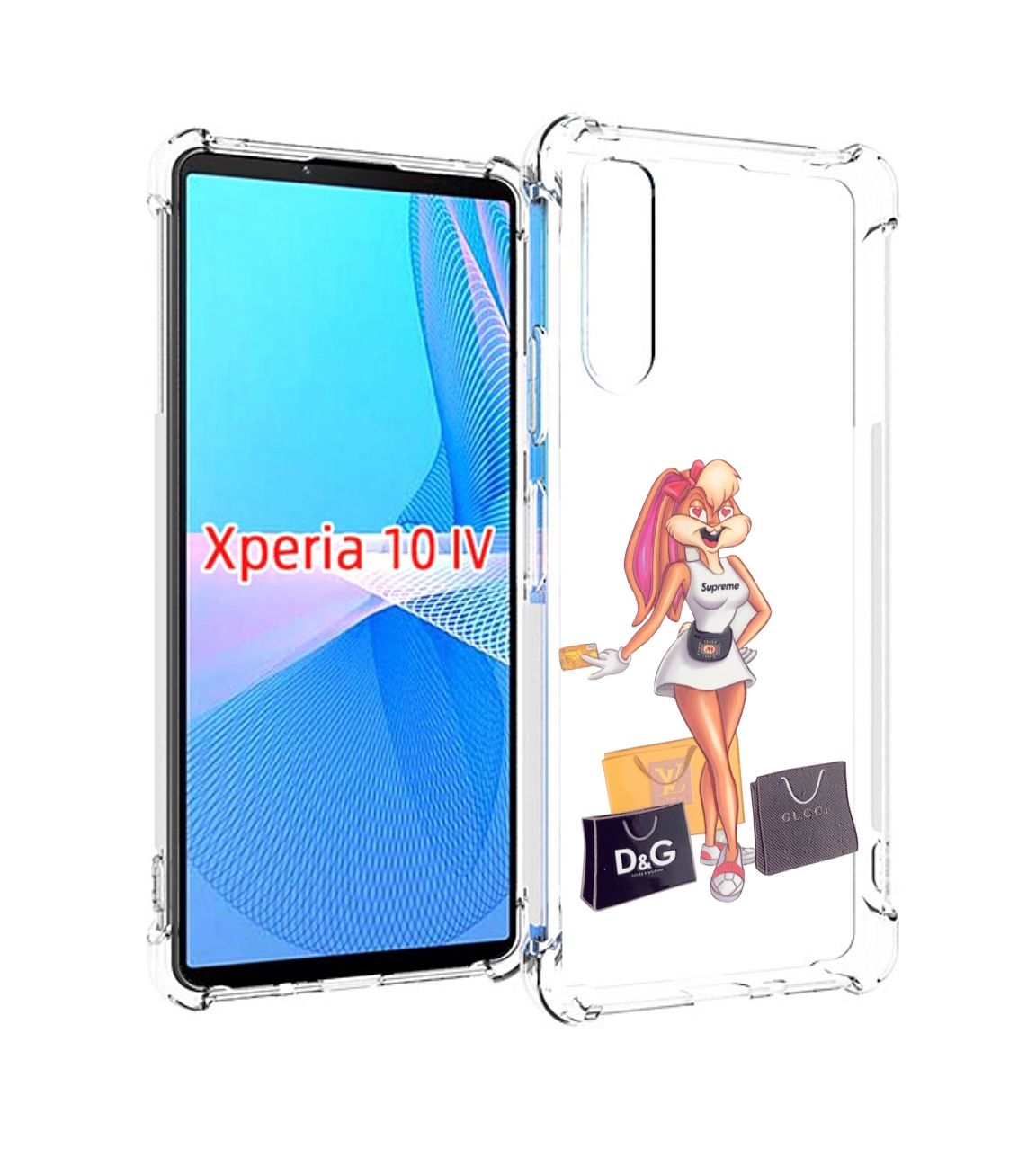 

Чехол MyPads модница-зайка женский для Sony Xperia 10 IV (10-4), Прозрачный, Tocco