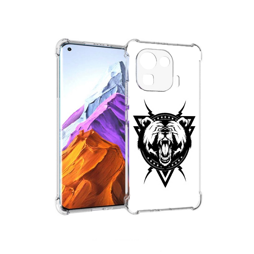 

Чехол MyPads Tocco для Xiaomi 11 Pro медведь в треугольнике (PT144585.286.464), Прозрачный, Tocco