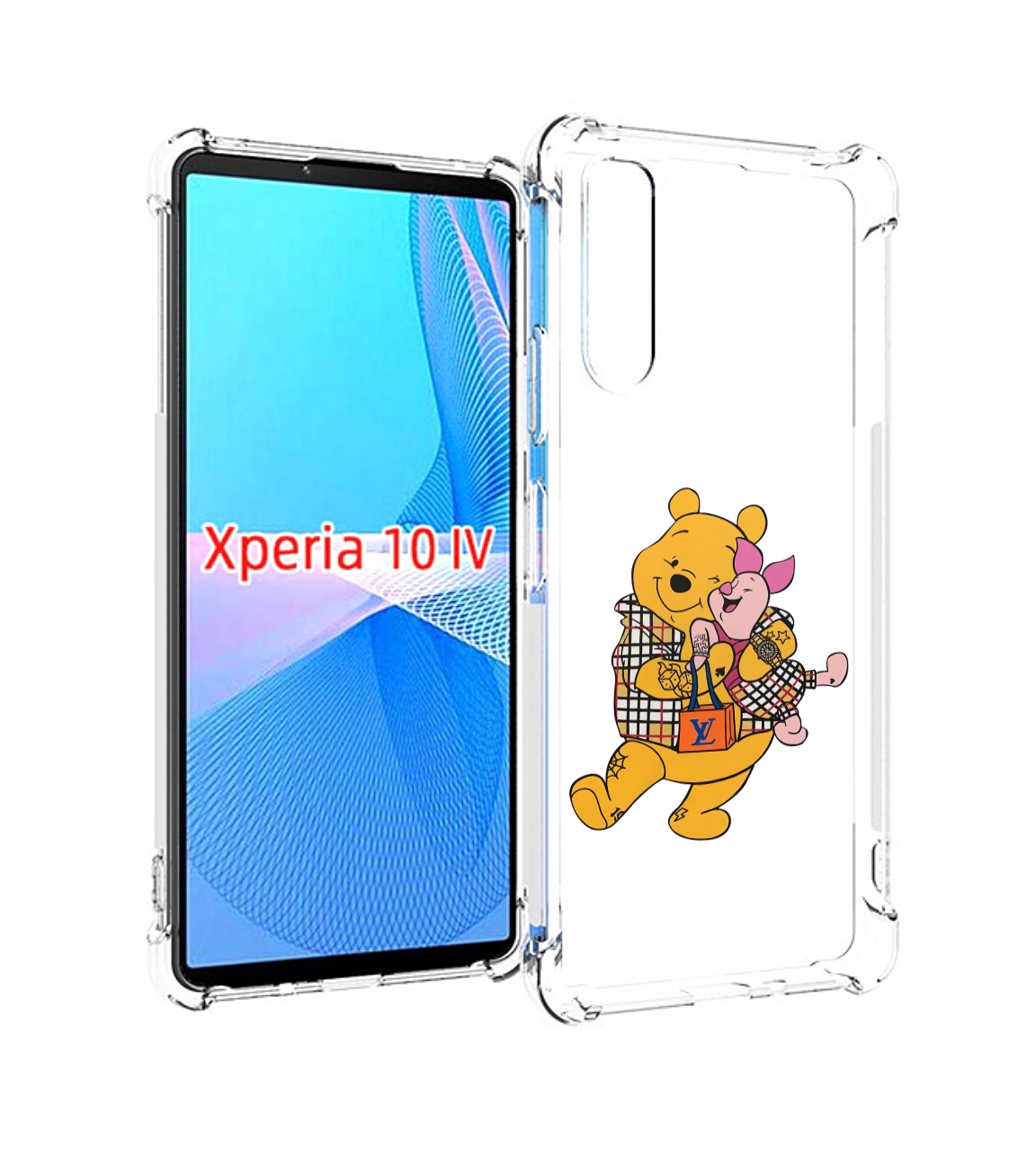 

Чехол MyPads модный-медведь-из-винни-пуха для Sony Xperia 10 IV (10-4), Прозрачный, Tocco