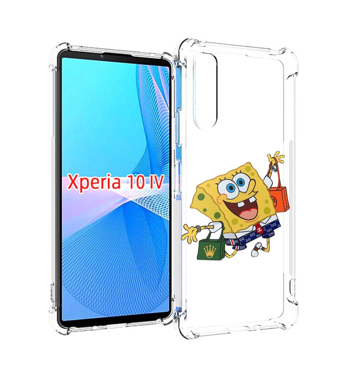 

Чехол MyPads модный-спанч-боб для Sony Xperia 10 IV (10-4), Прозрачный, Tocco