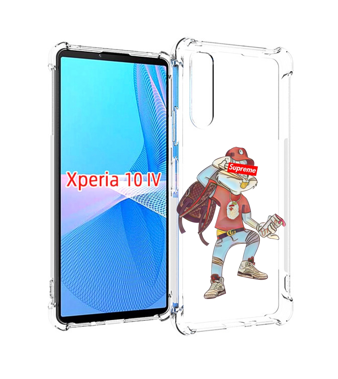 

Чехол MyPads моднявый-заяц детский для Sony Xperia 10 IV (10-4), Прозрачный, Tocco