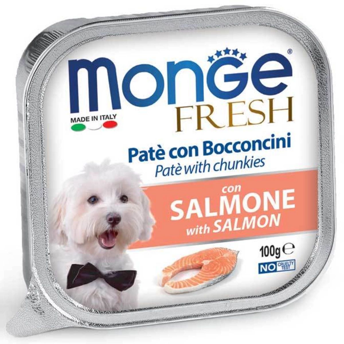 Консервы для собак Monge Fresh, лосось, 32шт по 100г