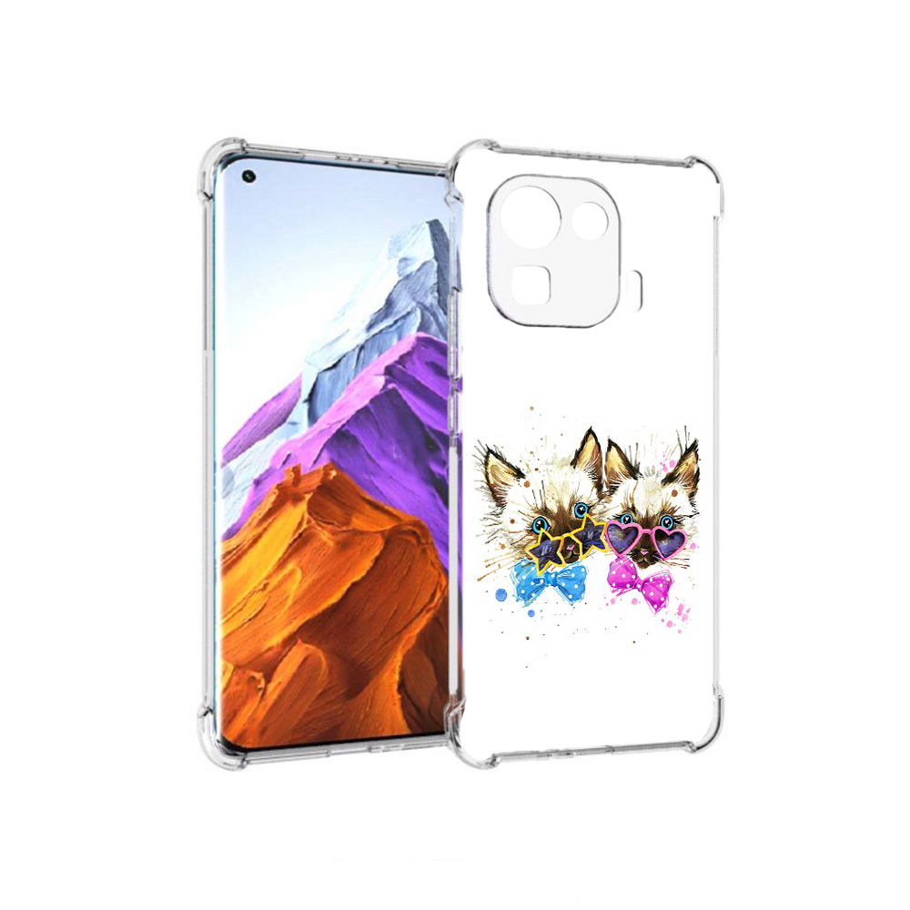 

Чехол MyPads Tocco для Xiaomi 11 Pro милые котята (PT144585.286.474), Прозрачный, Tocco