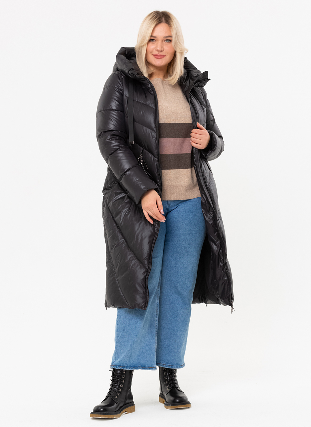 

Пальто женское Amimoda 65873 черное 54 RU, 65873