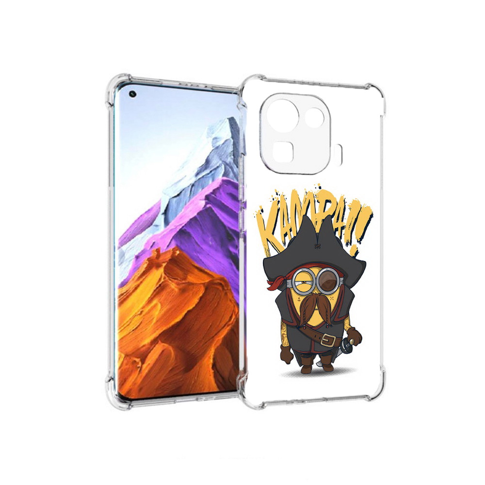 

Чехол MyPads Tocco для Xiaomi 11 Pro миньон пират (PT144585.286.476), Прозрачный, Tocco