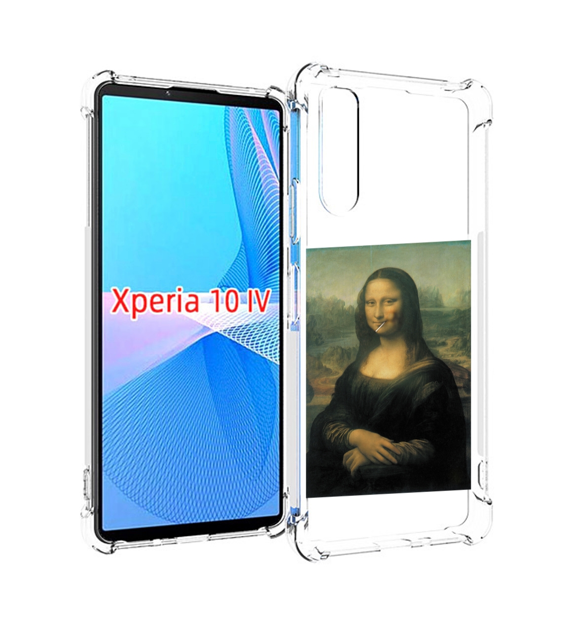 

Чехол MyPads монализа-с-чупачупсом для Sony Xperia 10 IV (10-4), Прозрачный, Tocco