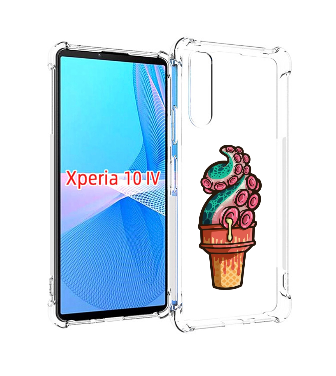 

Чехол MyPads мороженное для Sony Xperia 10 IV (10-4), Прозрачный, Tocco