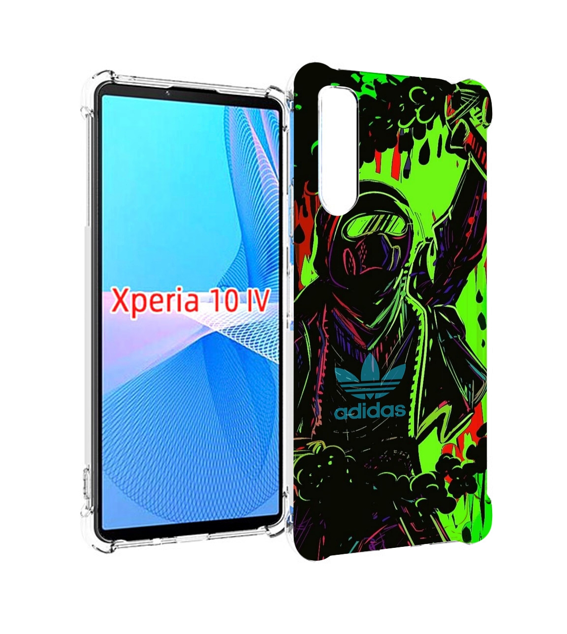 

Чехол MyPads мужчина в красках адидас для Sony Xperia 10 IV (10-4), Прозрачный, Tocco
