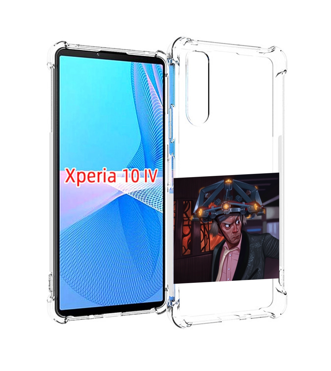 Чехол MyPads назад-в-будущее для Sony Xperia 10 IV (10-4)