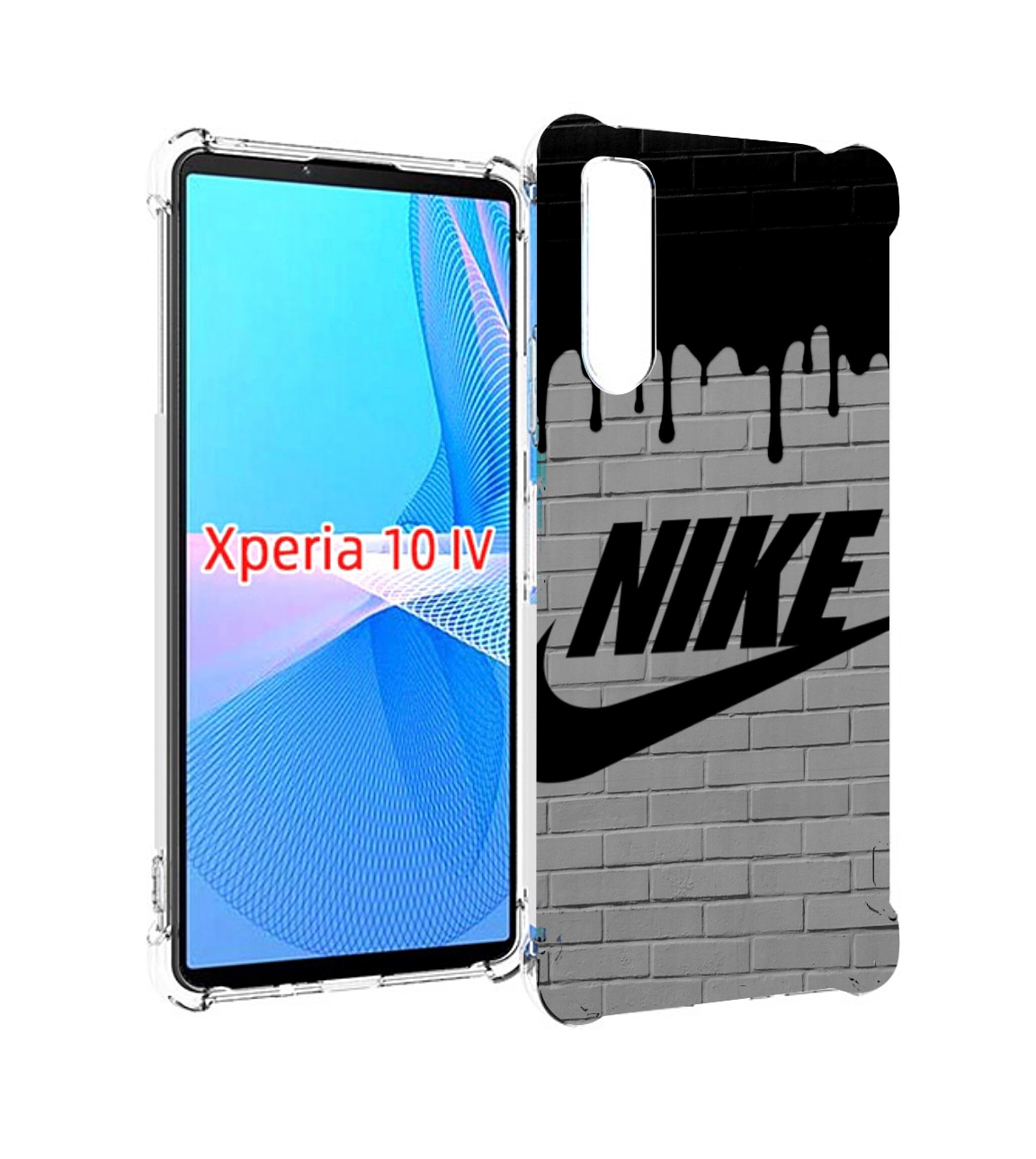 

Чехол MyPads найк в краске для Sony Xperia 10 IV (10-4), Прозрачный, Tocco