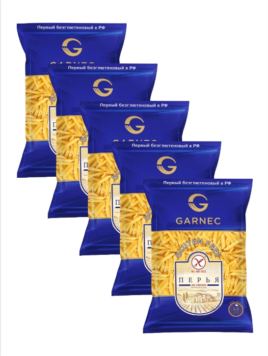 

Перья Garnec без глютена, 5 шт по 250 г