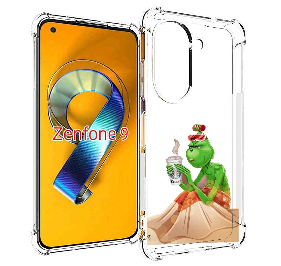 

Чехол MyPads Гринч-в-платье для Asus Zenfone 9 (AI2202), Прозрачный, Tocco